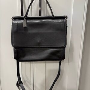 Vintage, RARE Coach 9185 Whitney Satchel Black Leather Handbag/Crossbody